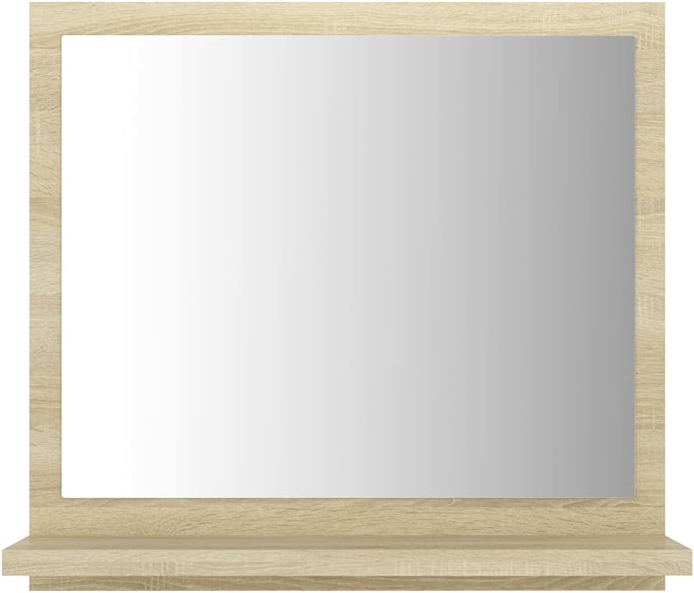 BUKSCYJS Spiegelschrank,Badezimmer Schrankbadspiegel Sonoma-Eiche 40x10,5x37 cm Holzwerkstoffgeeigne