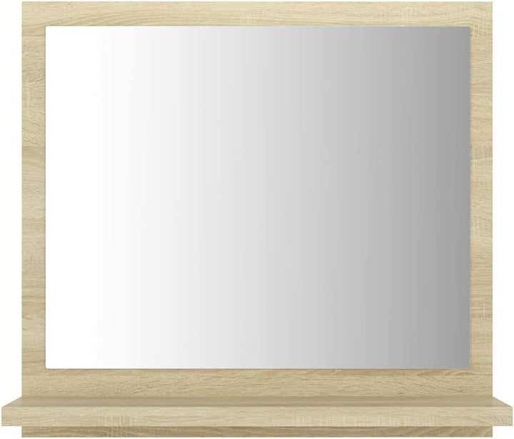 BUKSCYJS Spiegelschrank,Badezimmer Schrankbadspiegel Sonoma-Eiche 40x10,5x37 cm Holzwerkstoffgeeigne