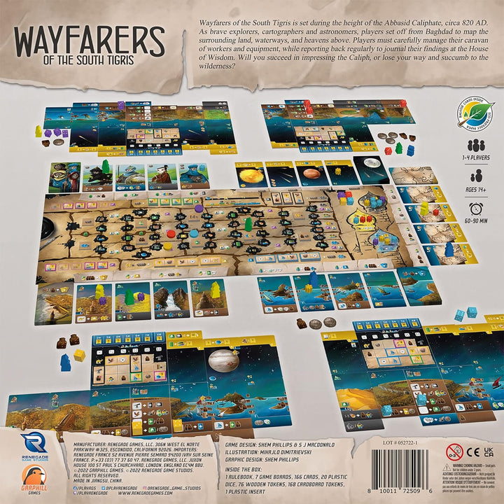 Renegade Games Wayfarers of The South Tigris – Würfelplatzierungs-Strategie-Brettspiel, ab 14 Jahren