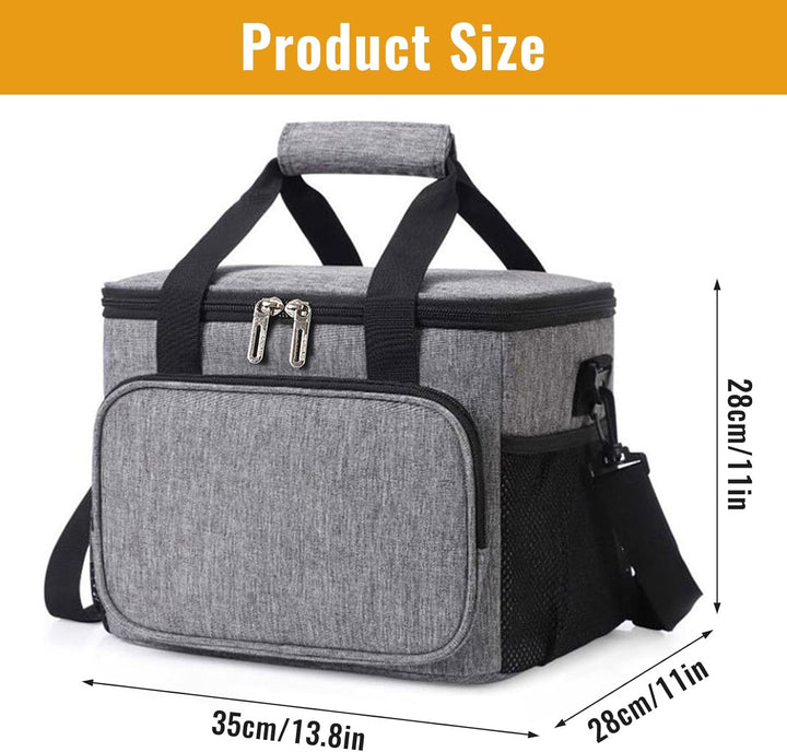 Faltbare Kühltasche 27L/15L/10L, hält Getränke & Speisen 8h kalt/frisch, wasserdichte Isoliertasche