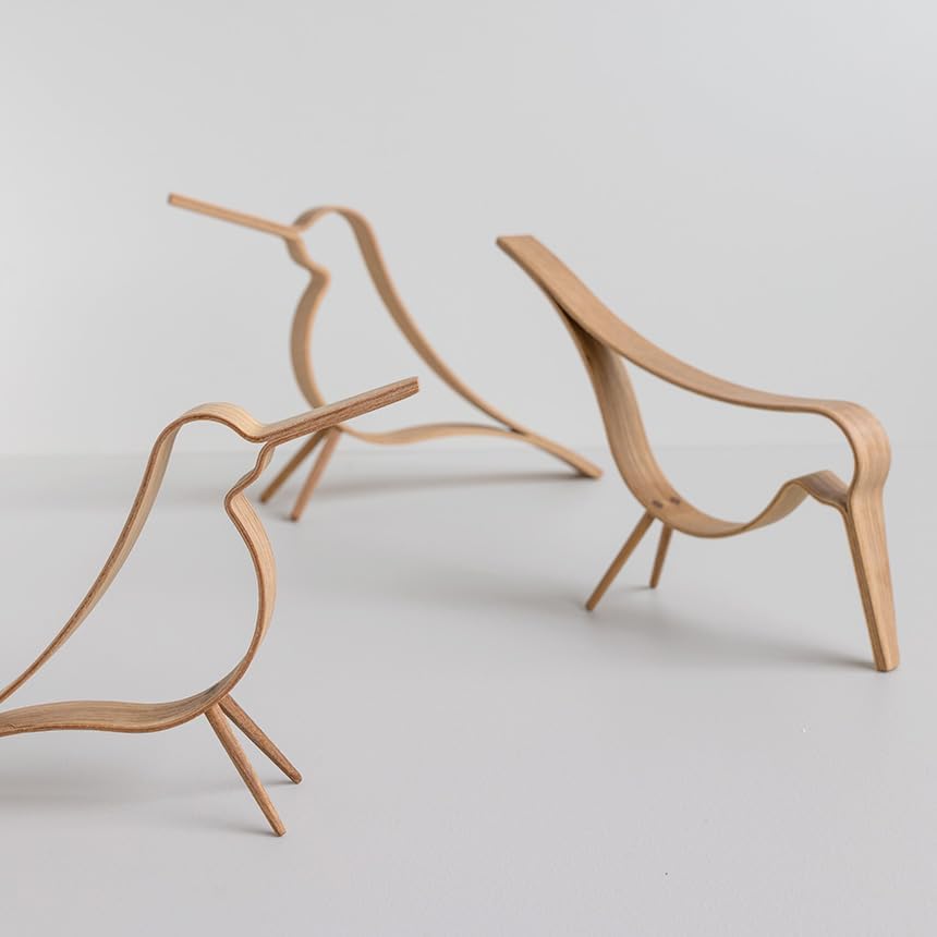 Cooee Design Skulptur Dekoobjekt, Black Stained Oak, 31cm