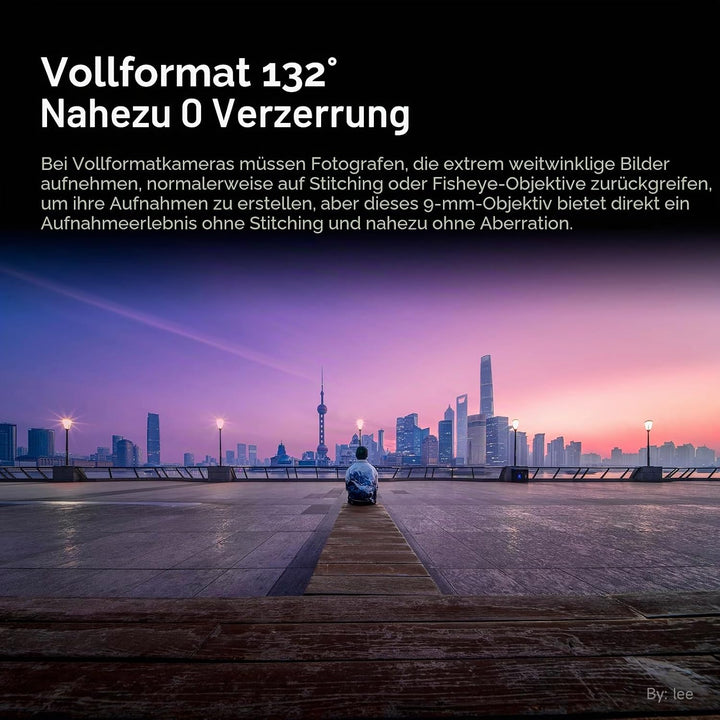 Brightin Star 9 mm F5.6 Full FrameUltra Weitwinkel Manuelles Prime-Objektiv, passend für Canon RF-Mo