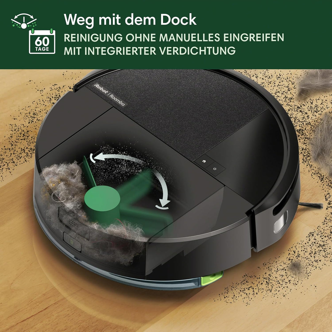 iRobot Roomba 205 DustCompactor Combo Saugroboter – Automatische Staubverdichtung im Roboter, kein E
