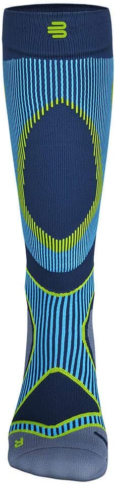 BAUERFEIND Laufsocken Run Performance Compression Socks, 1 Paar Sportsocken 38-40 / S Blau, 38-40 /