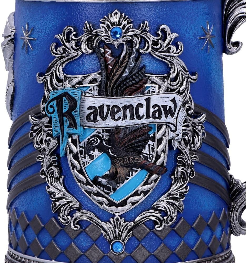 Nemesis Now Harry Potter Ravenclaw Hogwarts House Collectable Tankard, Kunstharz, Blau, Silber, 1.25