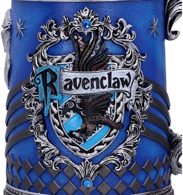 Nemesis Now Harry Potter Ravenclaw Hogwarts House Collectable Tankard, Kunstharz, Blau, Silber, 1.25