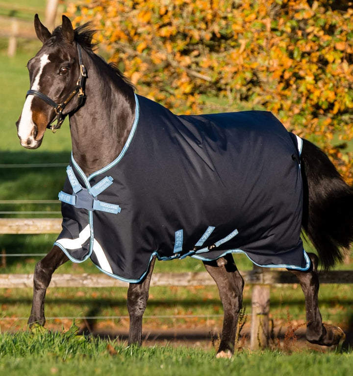 Horseware Amigo Bravo Turnout 12 Original lite 100 g Disc Navy/Turquoise Gr. wählbar 115 cm / 5`6, 1