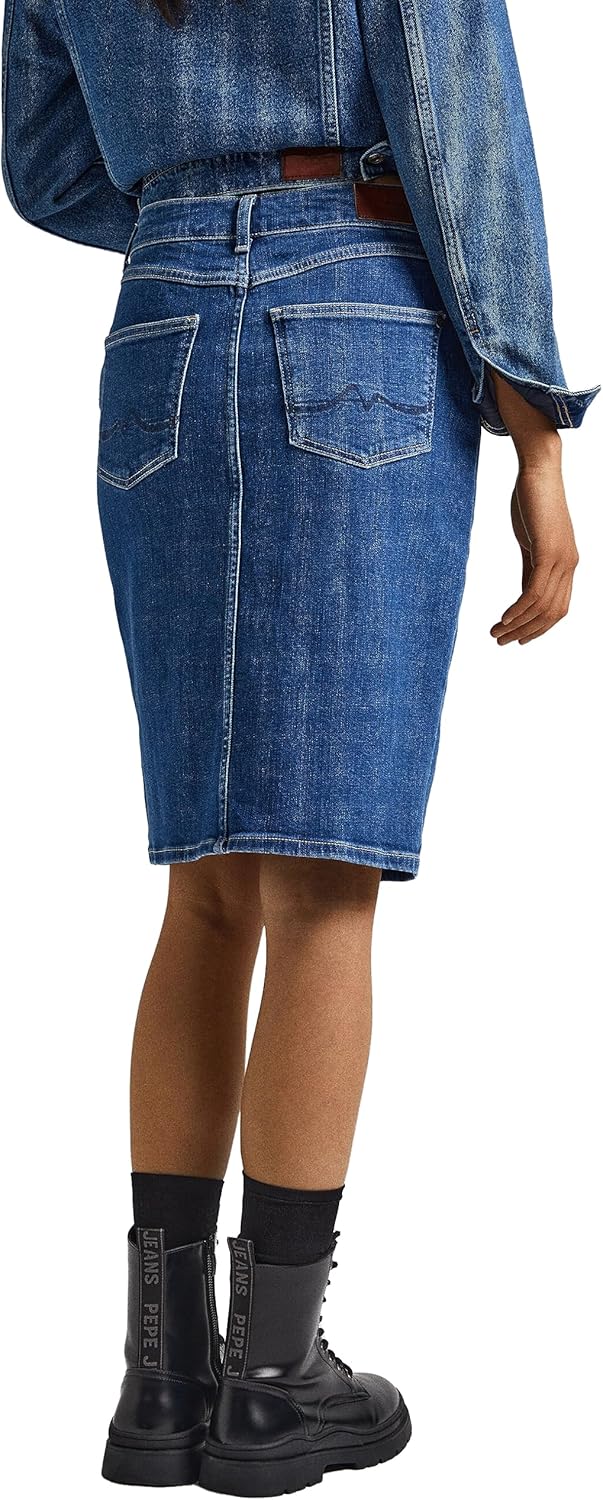 Pepe Jeans Damen Nikita Skirt, S Blue (Denim-hs5)
