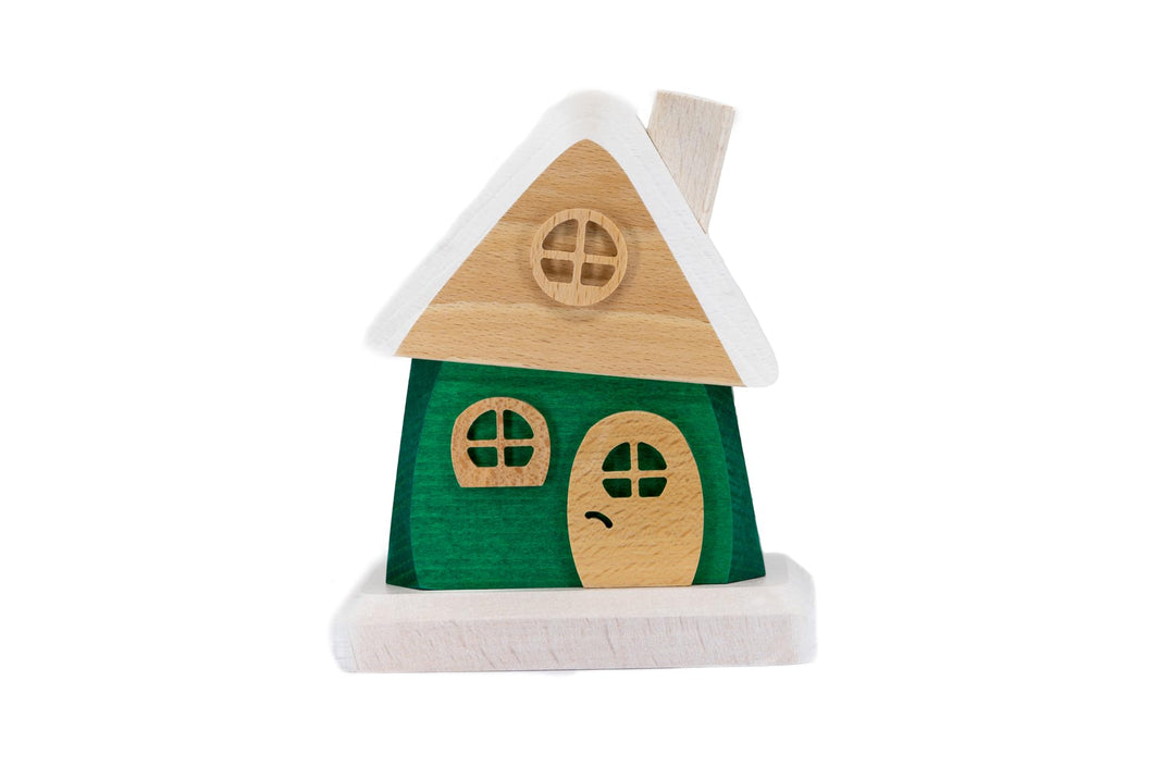 Holzwaren Egermann grosses Räucherhaus aus Holz - Hübsches Rauchhaus in der Farbe: Grün - Masse: ca.