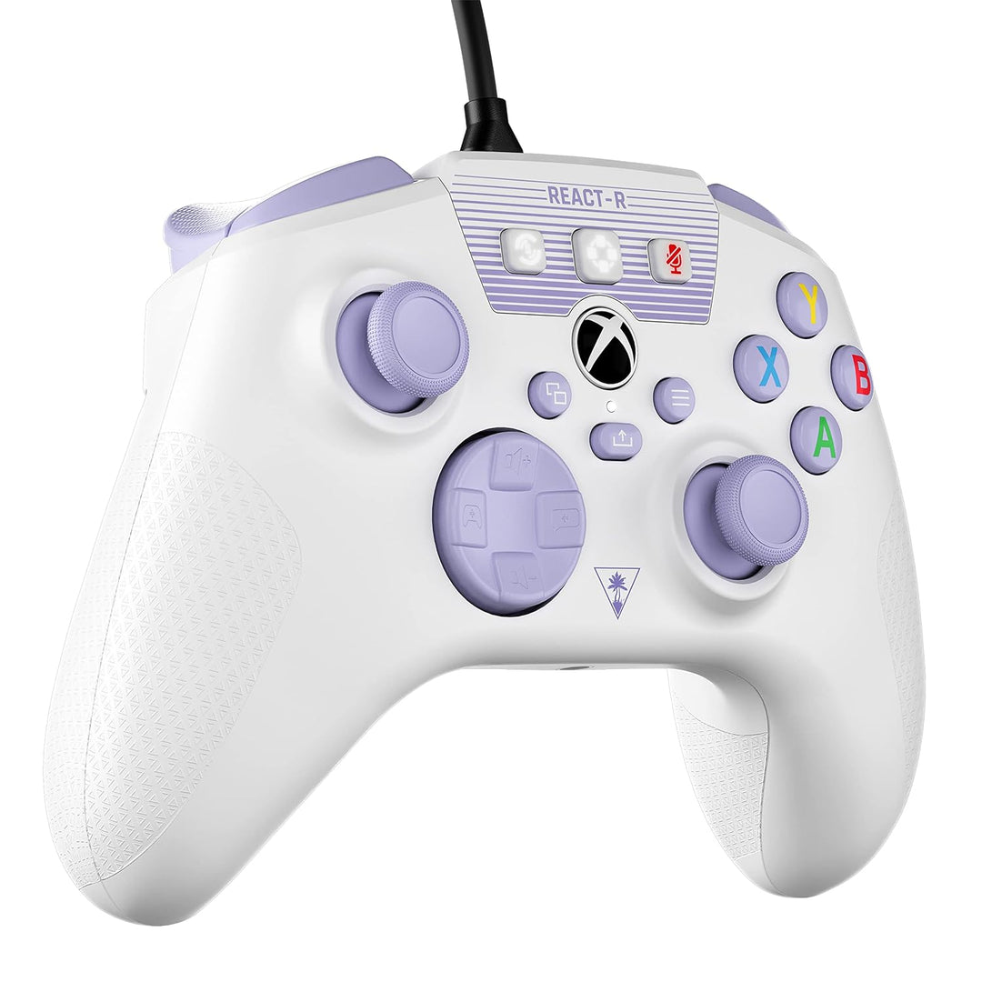 Turtle Beach REACT-R Controller Weiss/Violett – Xbox Series X|S, Xbox One und PC React-R Weiss REACT