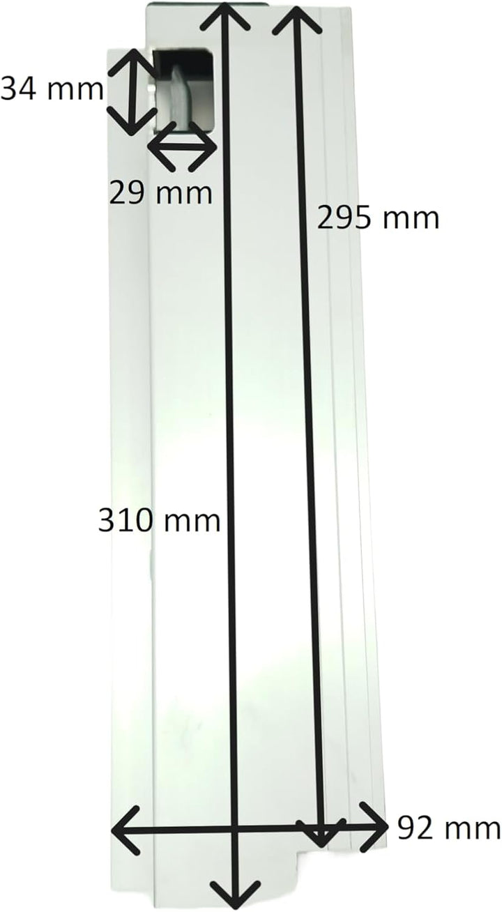 HGW Bordwandverschluss für Anhänger - ALU mit Anschlag 300 mm rechts mit 180° Verschluss