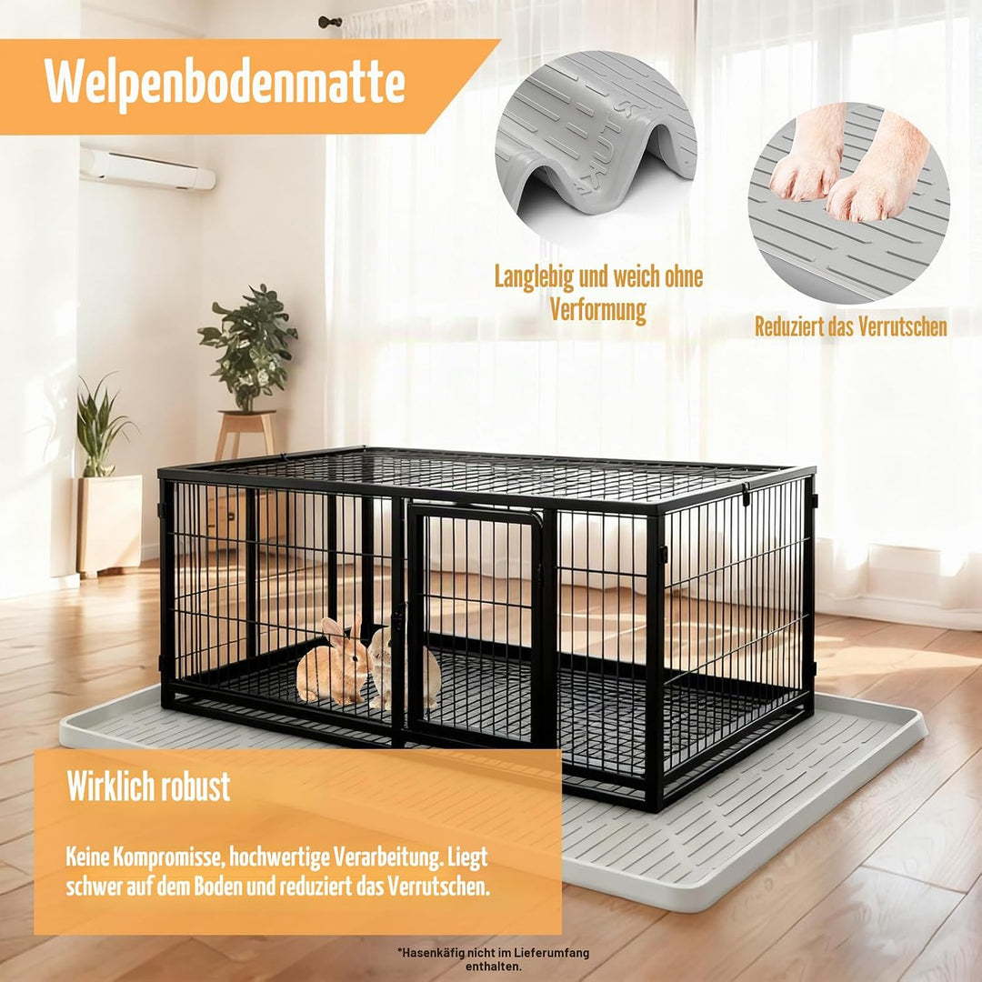Weiche Silikon-Hasen-Bodenmatte für Kaninchenkäfige,40"x28" waschbar und wiederverwendbar Trainingsm