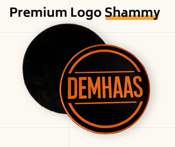 Bowling Leder Shammy – Doppellagiges Wildleder mit 3D-Gummilogo – Reinigungstuch für Bowlingkugeln –
