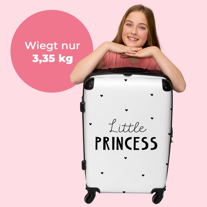 NoBoringSuitcases.com® Hartschalenkoffer Mädchen Kinder Koffer fürs Gepäck Carry on Trolli Geschenke