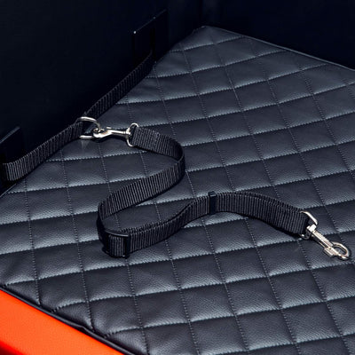CopcoPet - Travel Bed Hundebett für Kofferraum Auto 80x55x38cm Kunstleder - Anschnallsystem Kofferra