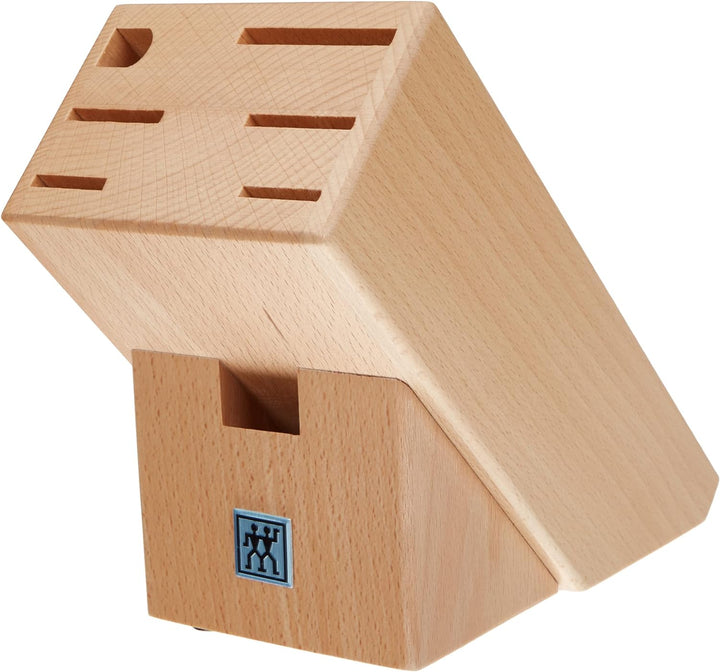 Zwilling 35149400 Messerblock, natur Braun, 7 Schlitze, Braun, 7 Schlitze