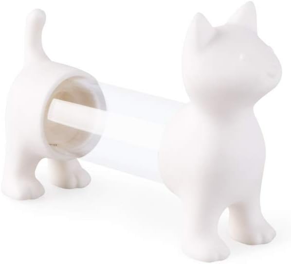 balvi Zahnstocherspender und Salz- und Pfefferstreuer CAT Weiss In Form Einer Katze Acryl/PVC, Weiss
