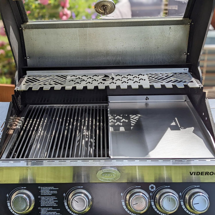 Grillrost.com Das Original Edelstahl Multistation | Warmhalterost für Rösle Videro/Sansibar G4 | mit