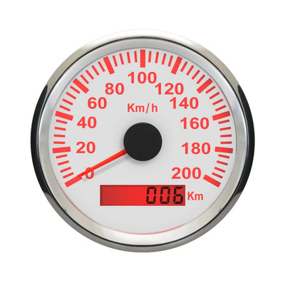 ELING Universal GPS Tacho Kilometerzähler 200km/h Tachometer für Auto Boot Yacht Schiff mit Hintergr