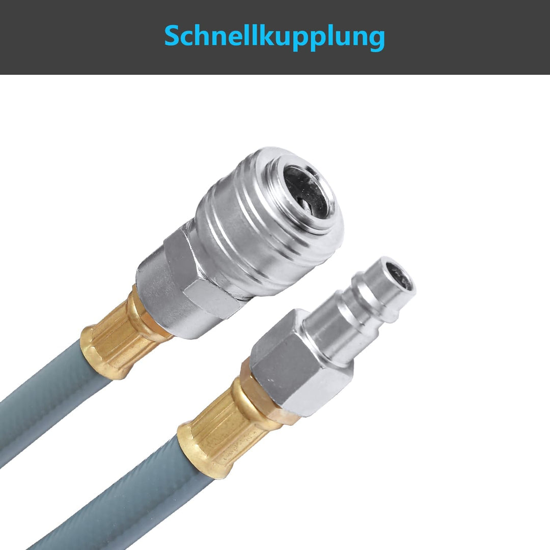 Hebitod 20+2m Druckluftschlauch Aufroller Automatisch, Schlauchaufroller mit 1/4'' Anschluss, Automa
