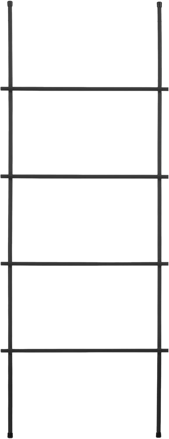 HOLZBRINK Handtuchhalter Kleiderständer Handtuchleiter Vintage, Monolith 130x50 cm (HxB), Schwarz, H