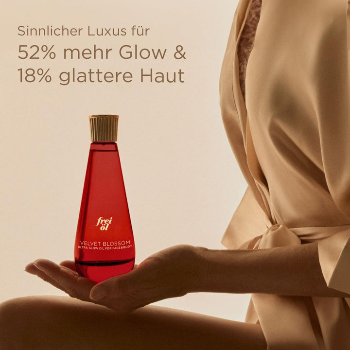 frei öl – ULTRA GLOW ÖL Velvet Blossom mit verspieltem Duft - für Gesicht & Körper – für mehr Glow &