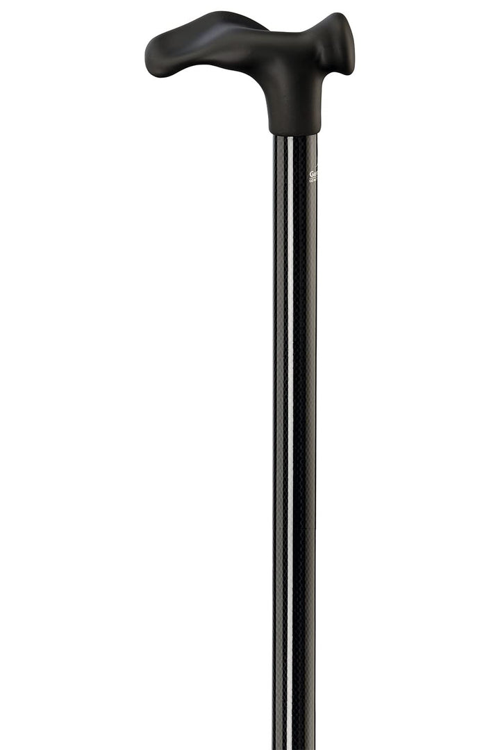Designer Gehstock Gehhilfe Carbon Comfort-Stock rechts oder Links schwarz rechte Hand, rechte Hand