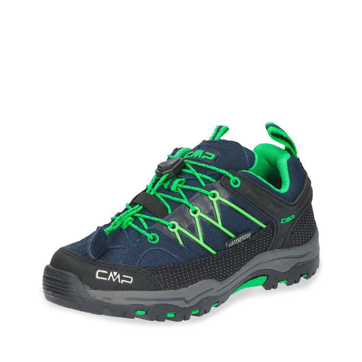 CMP Unisex Kinder Kids Rigel Low Trekking Shoes WpTrekking-Schuhe 28 EU B Blue Gecko, 28 EU B Blue G