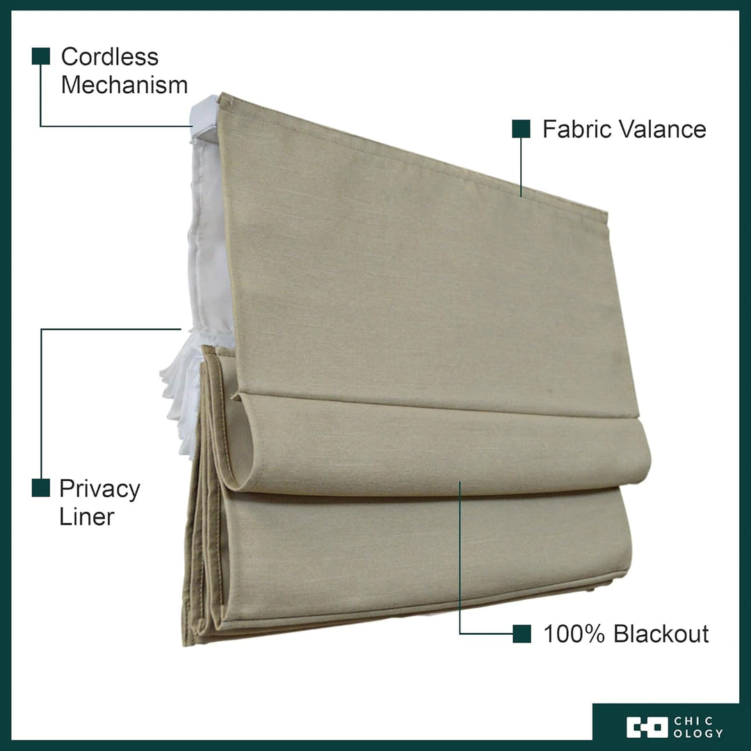 Chicology Treatments, for Home, Window Shade Fenster, Lampenschirme, römische Farbtöne, Polyester, D