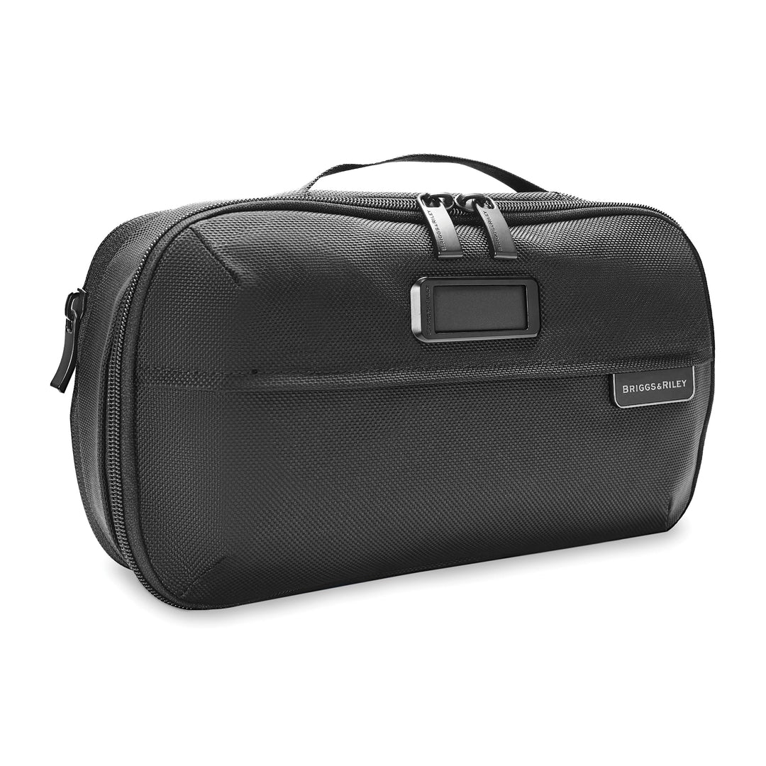 Briggs & Riley Baseline Toilettenartikel-Set Schwarz Erweiterbares Essentials-Toiletry Kit, Schwarz
