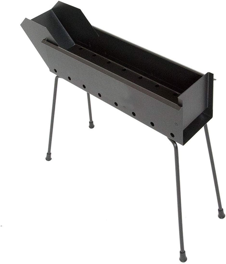 CRUCCOLINI BA12 Grill Drehspiess mit Kohle, Schwarz, 50 x 13 x 43 cm
