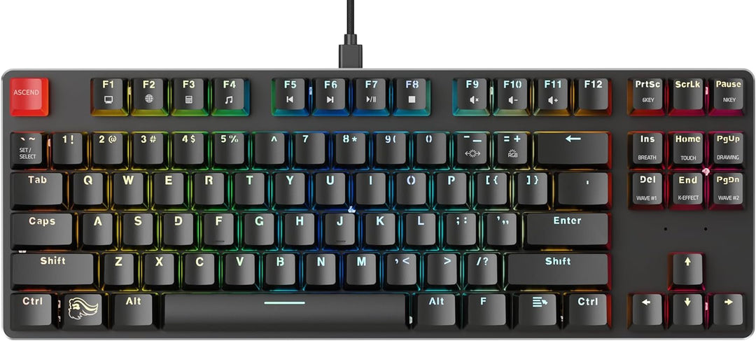 Glorious Gaming GMMK TKL (85%) – Mechanisches Gaming-Keyboard, Gateron Brown Schalter (taktil), Doub
