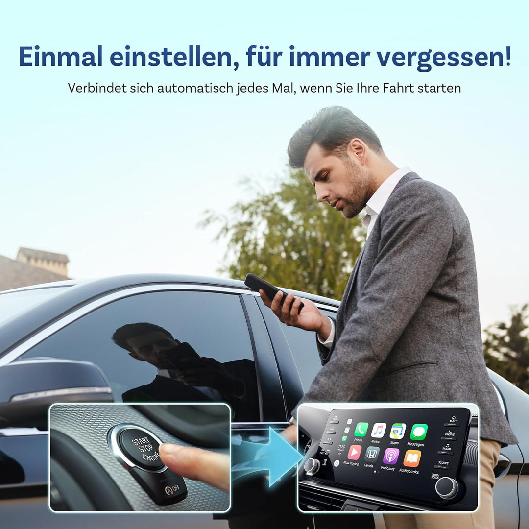 [Neues Modell 2026] OTTOCAST Wireless CarPlay & Android Auto-Adapter, 3-in-1 AI Box Play2Video Ultra