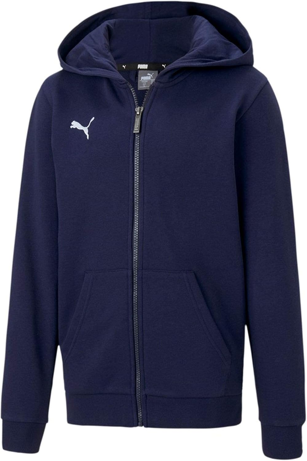 PUMA Jungen, teamGOAL 23 Casuals Hooded Jac Trainingsjacke, Peacoat