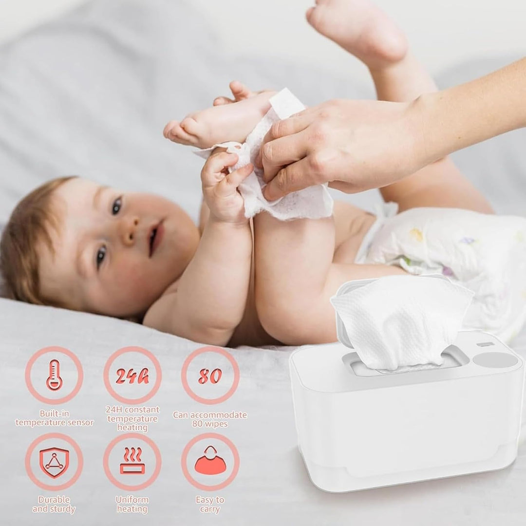 Wipe Warmer, Even Wet Wipes Dispenser, tragbarer Diaper Heating Container, Gentle Warmers Baby Care