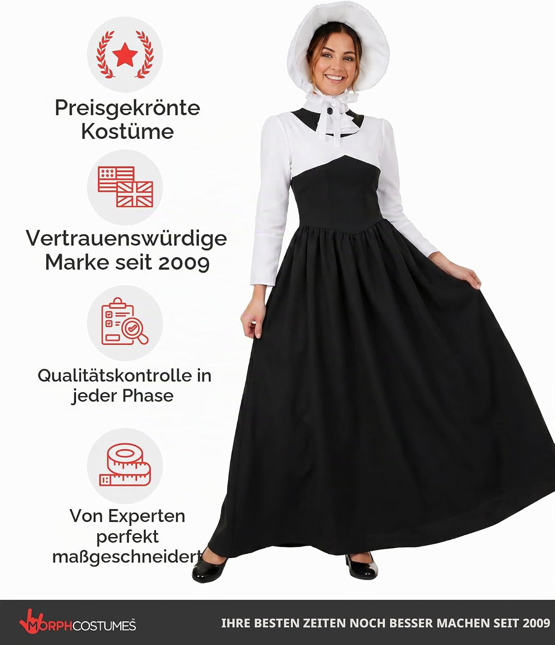 Fun Shack Mittelalter Kleidung Damen, Mittelalter Kleid Damen, Mittelalter Kostüm Damen, Viktorianis