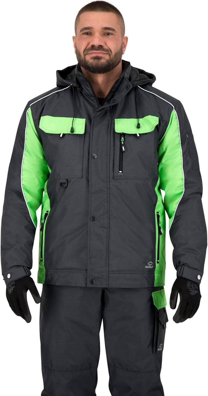 BWOLF Braver Arbeitsjacke Herren Winter Herren Winter Winddichte Winterjacke Arbeitsjacke Warme mit