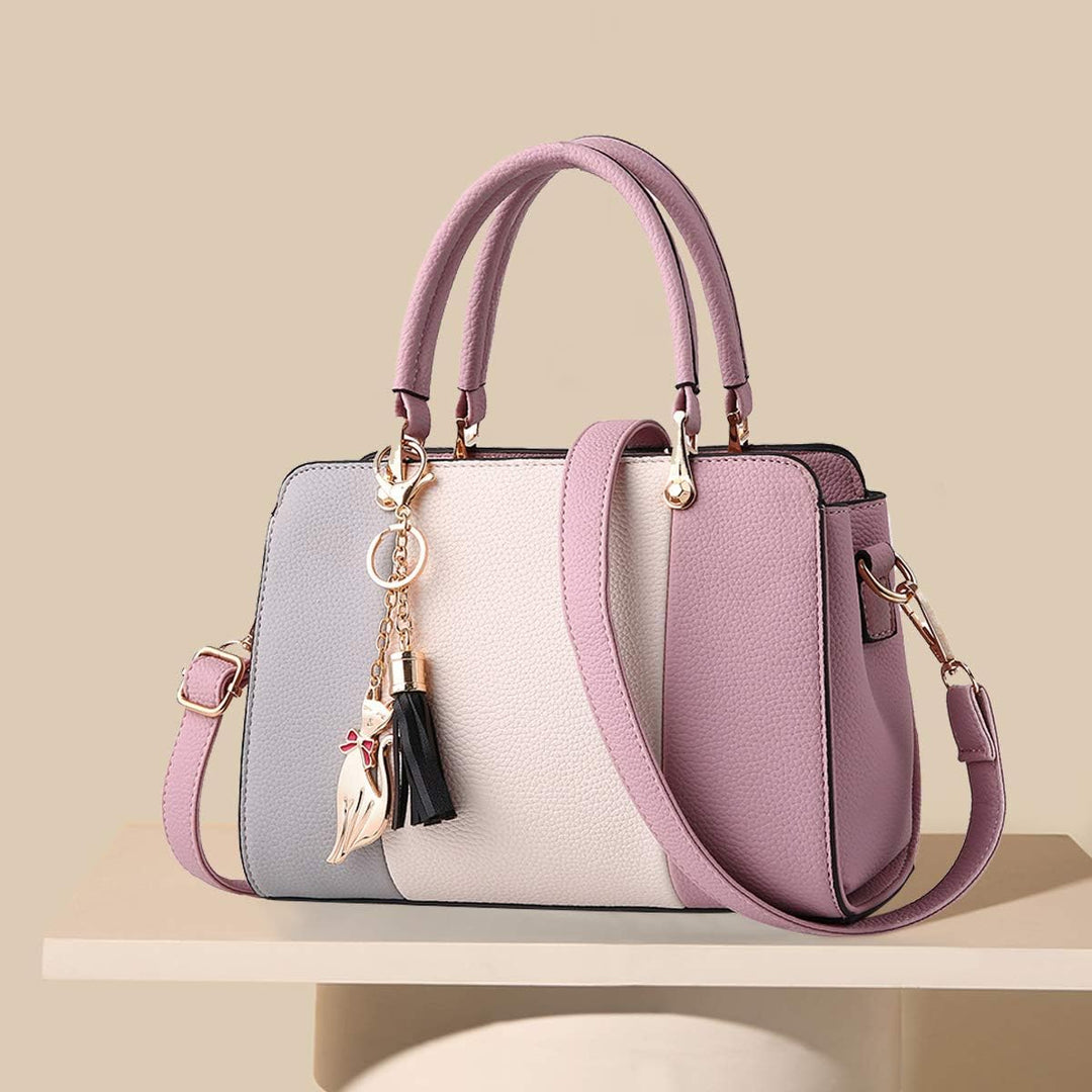 NICOLE &amp; DORIS Damen Handtaschen Quasten Taschen Reissverschluss Schultertaschen Einkaufstasche Umhä