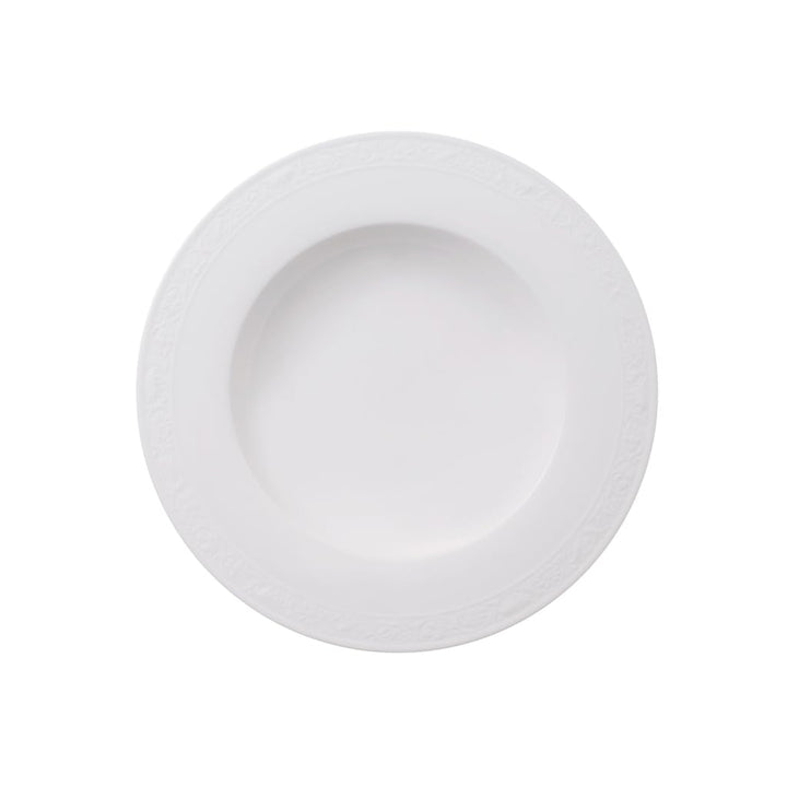 Villeroy & Boch White Pearl Suppenteller 25 x 25 x 9,5 cm Elegant & Klassisch, 25 x 25 x 9,5 cm Eleg