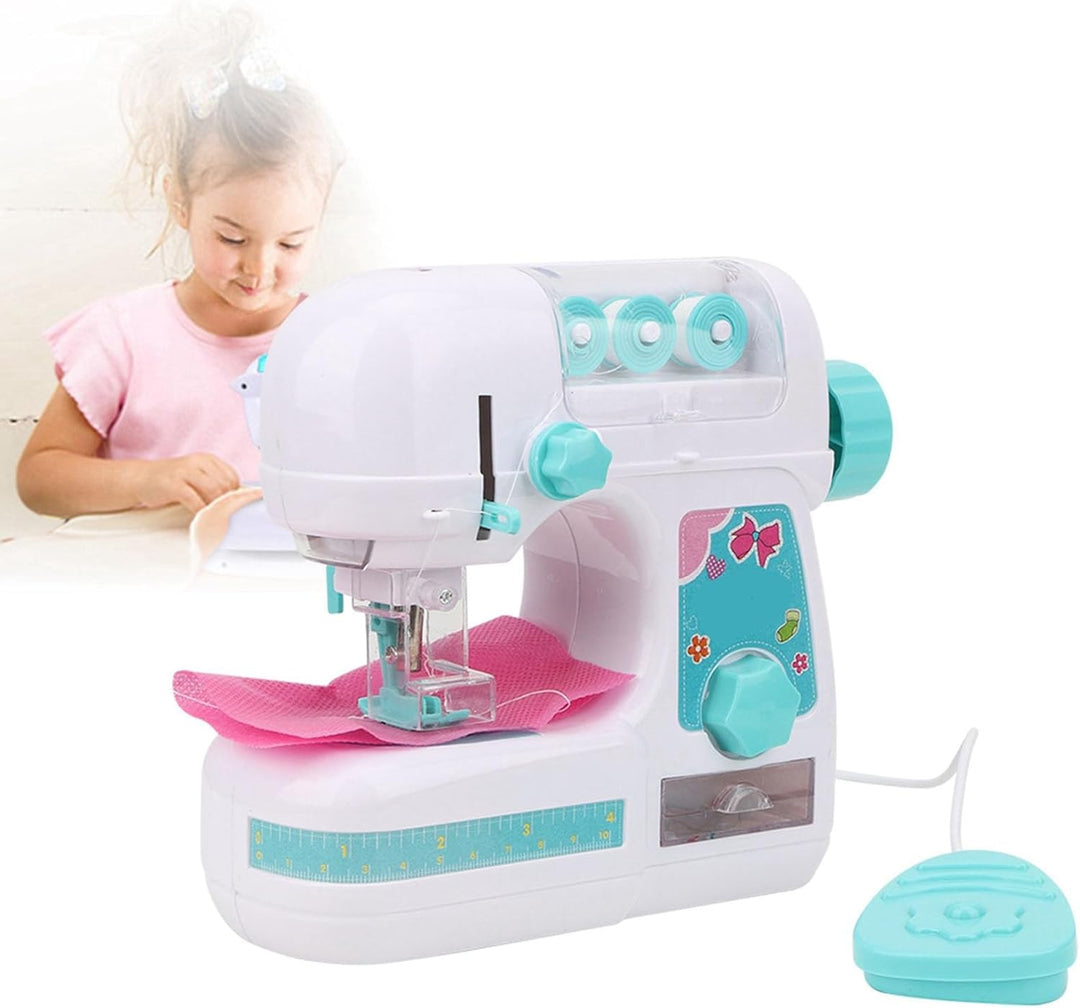 Bonbela Elektrische Nähmaschine Spielzeug für Kinder Mädchen Kinder 3+ Jahre mit Zartem Design Premi