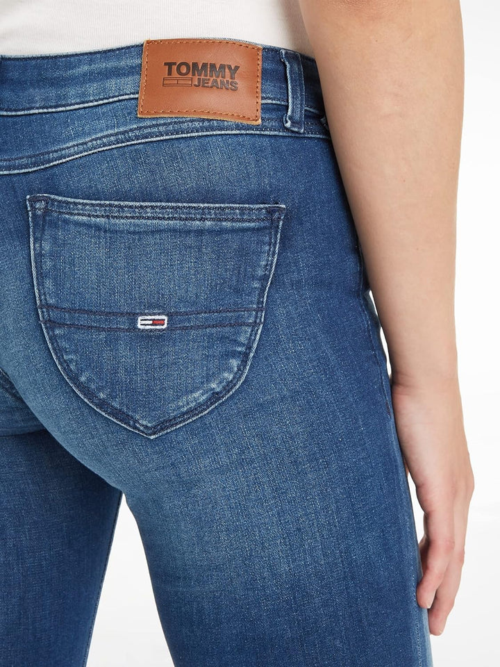 Tommy Jeans Damen Jeanshosen 24W / 28L Blau (New Niceville Mid Blue Stretch), 24W / 28L Blau (New Ni