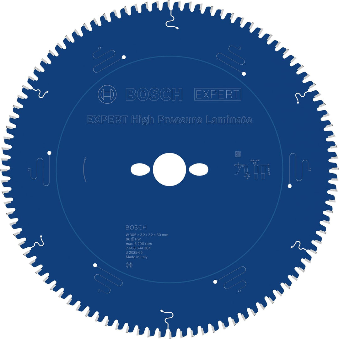 Bosch Professional 1x Kreissägeblatt Expert for High-Pressure Laminate (für Hochdrucklaminat, Sägebl