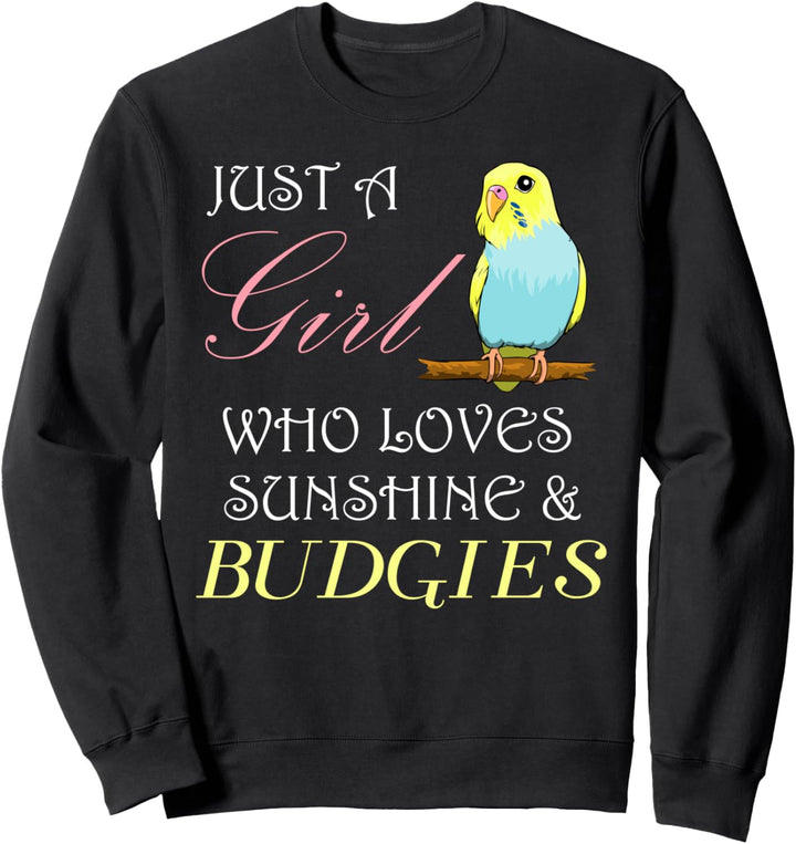Sonnenschein und Wellensittiche Lustiger Vogel Sweatshirt