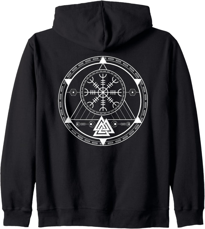 Wikinger - The Helm of Awe Helm des Terrors (on back) Kapuzenjacke