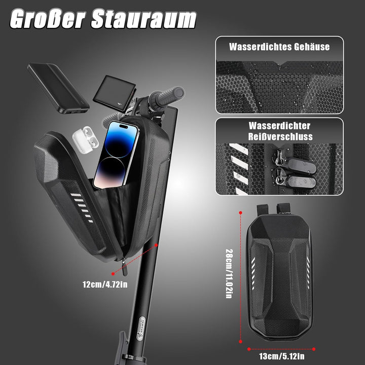 E Scooter Schloss, Handschellenschloss mit Schlüssel & wasserdichter Tasche, Schloss für E Scooter,