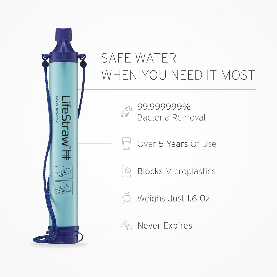 LifeStraw® Personal - Persönlicher Wasserfilter, Blau Blau LifeStraw Wasserfilter 'Personal' Single,
