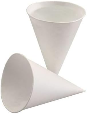 PAPSTAR Spitzbecher, Zuckerrohrpapier 100 ml Ø 7 cm, 9,5 cm Weiss 88617 Zuckerrohrbecher Kegelbecher