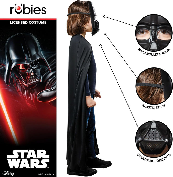 DARTH VADER CHILD MASK AND CAP STD Schwarz, STD Schwarz
