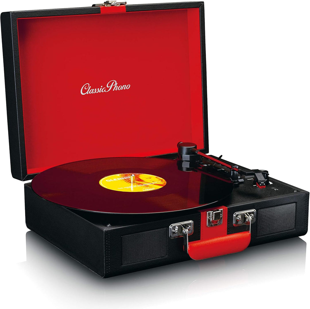 Classic Phono von Lenco TT-110 Plattenspieler - Plattenspieler - 33, 45 & 78 RPM - Bluetooth - Rieme