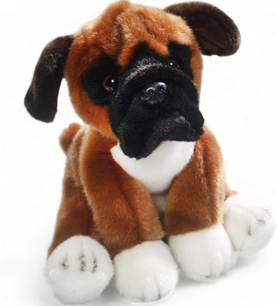 Carl Dick Boxer Hund, Plüschtier, Kuscheltier ca. 25cm 3344 Bo - Braun-schwarz-weiss, Bo - Braun-sch